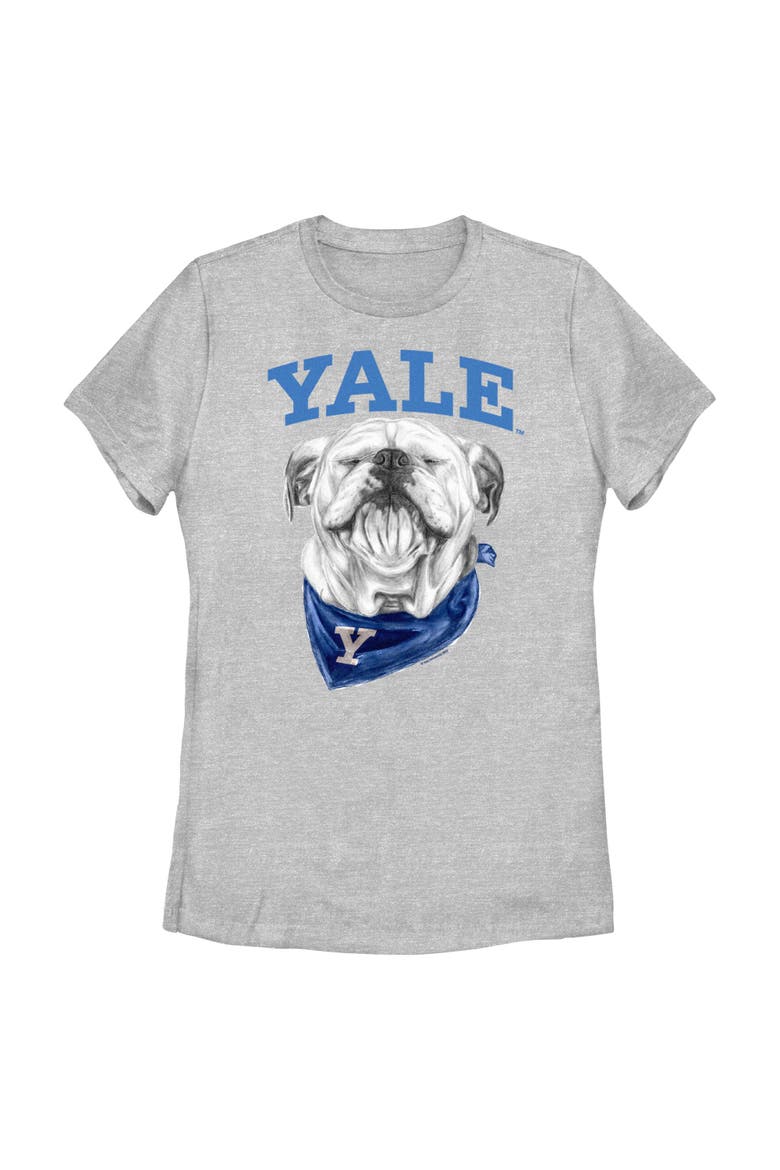 Women's Yale University Happy Handsome Dan Logo  Graphic T-Shirt, Main, color, Athletic Heather
