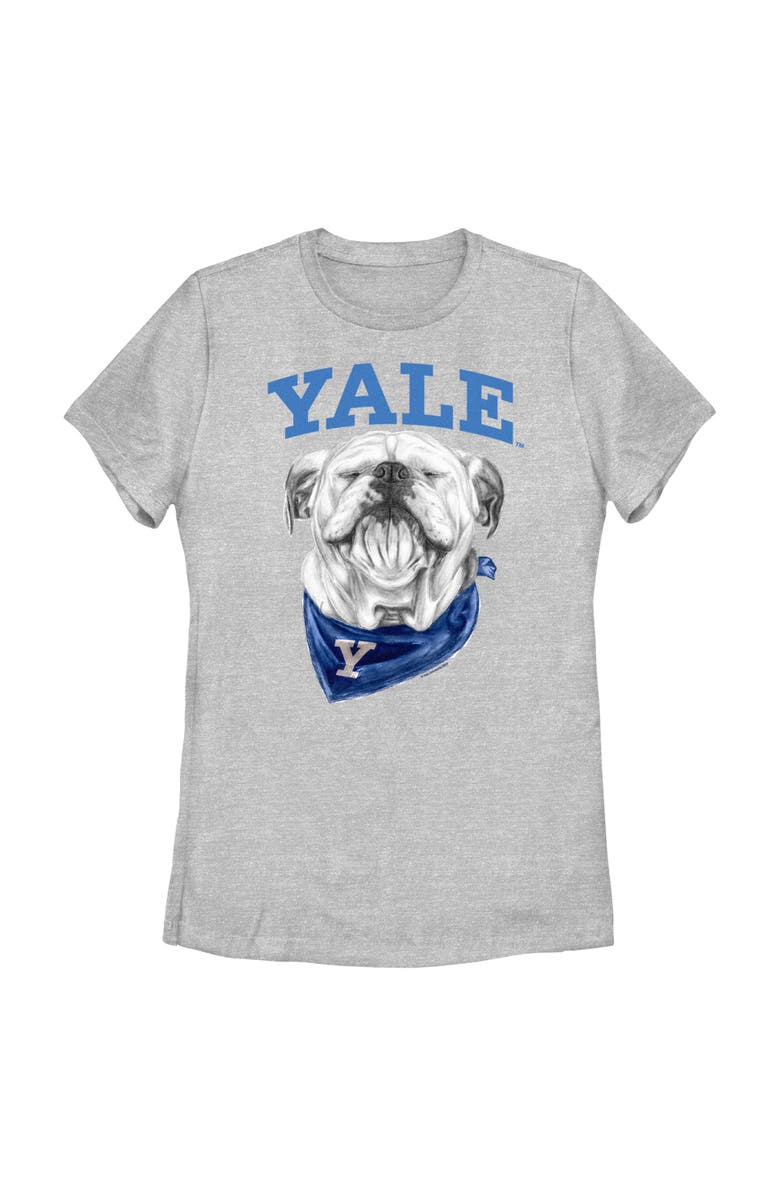 Yale University Women's Yale University Happy Handsome Dan Logo Graphic T-Shirt, Main, color, Athletic Heather