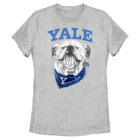 Women's Yale University Happy Handsome Dan Logo  Graphic T-Shirt