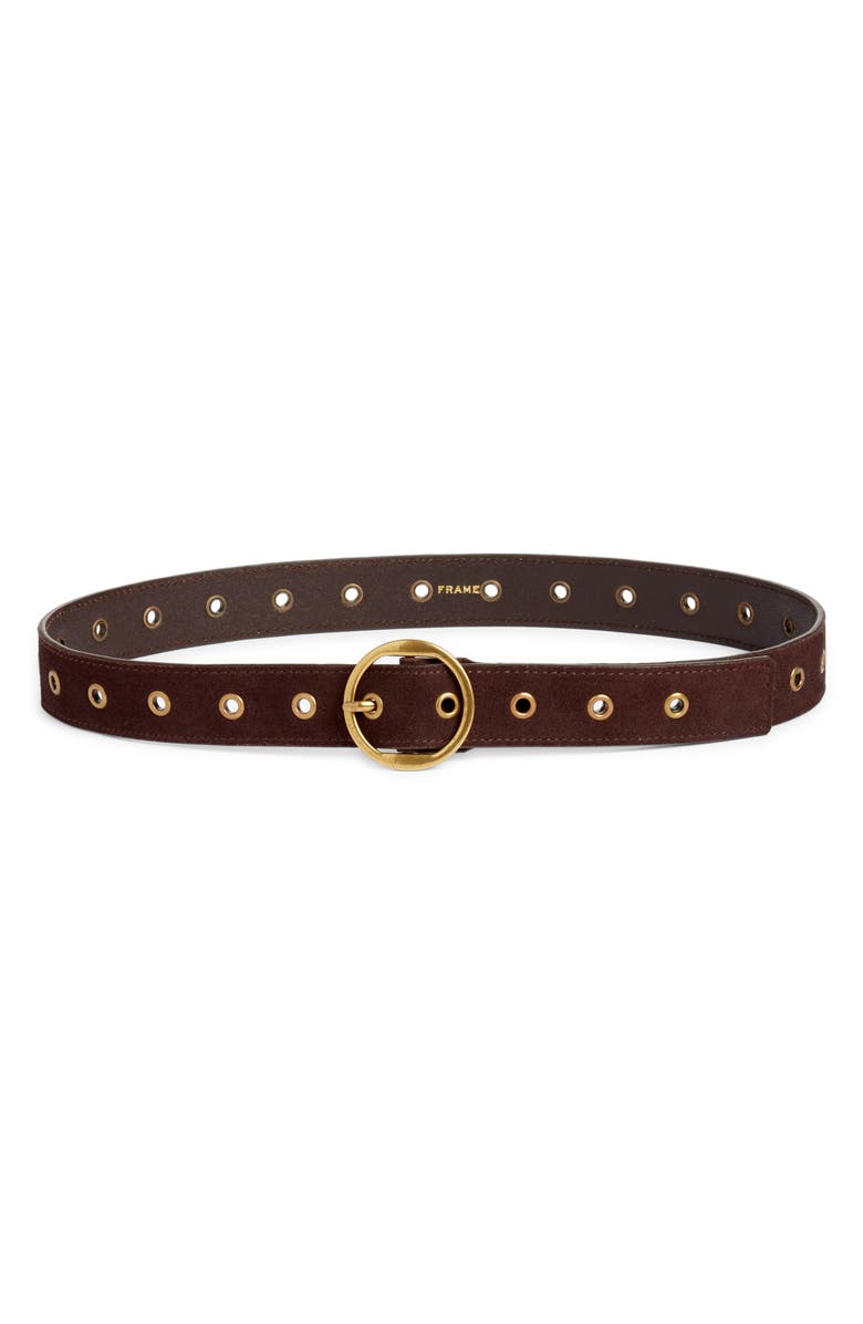 FRAME Grommet Leather Belt, Main, color,