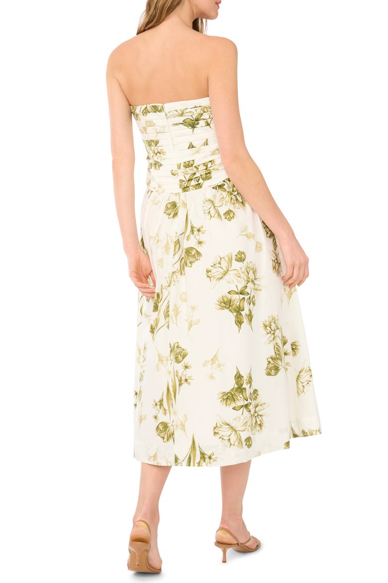 Strapless Maxi Dress, Alternate, color, GRASSHOPPER GREEN