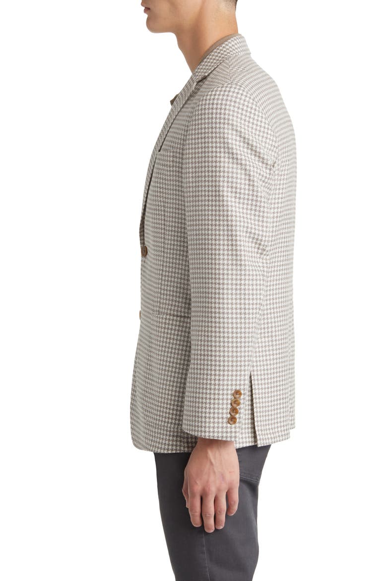 Houndstooth Wool Blend Sport Coat, Alternate, color, TAN-IVORY RESORT TOOTH