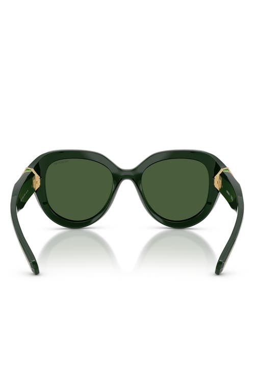 Swarovski 50mm Small Round Sunglasses In Metallic