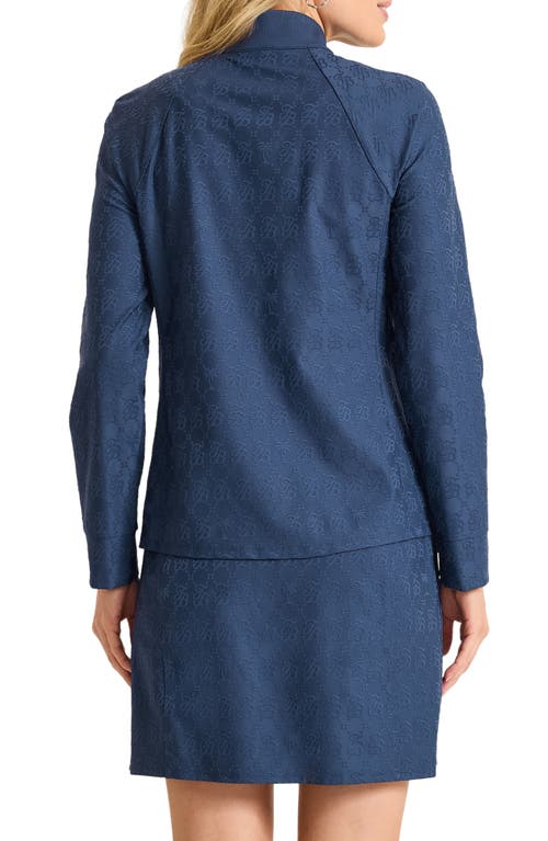 Tommy Bahama Aubrey Logo Monogram Jacquard Jacket In Blue
