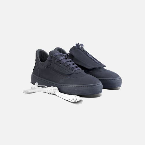 Fini Bold V2 Navy Sneaker In Animal Print