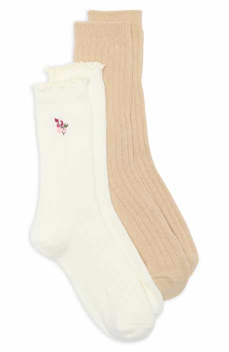 2-Pack Wild Flower Assorted Crew Socks