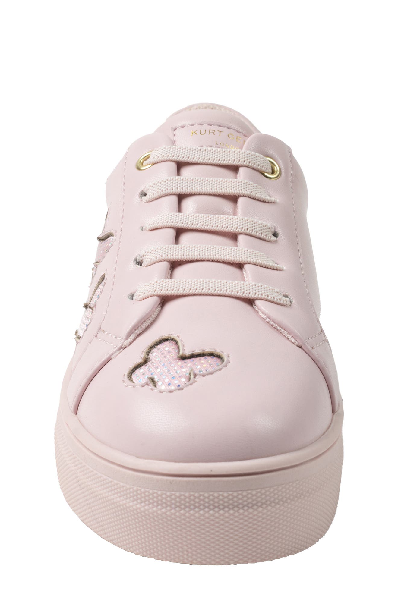 Kurt Geiger London Kids' Mini Laney Butterfly Sneaker, Alternate, color, Blush