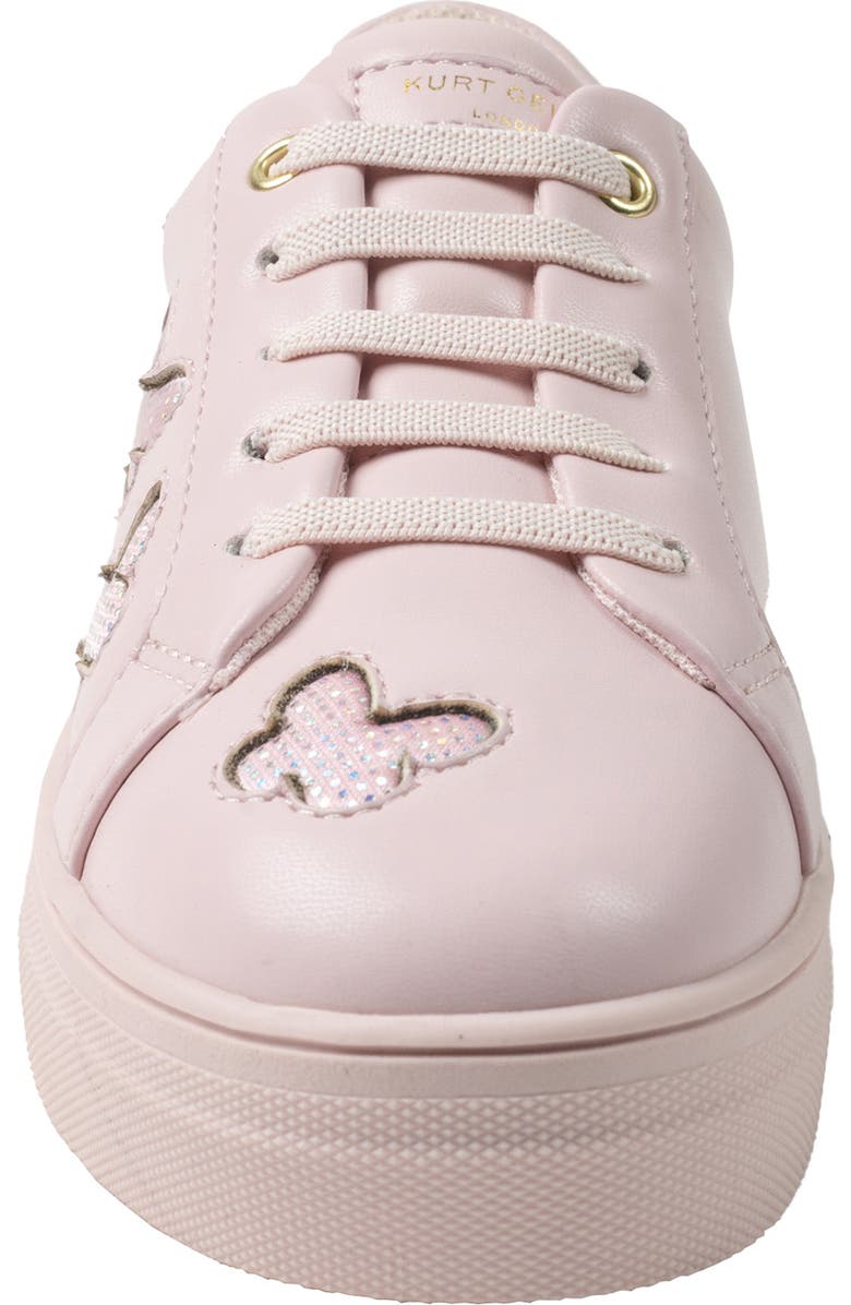 Kurt Geiger London Kids' Mini Laney Butterfly Sneaker, Alternate, color, Blush