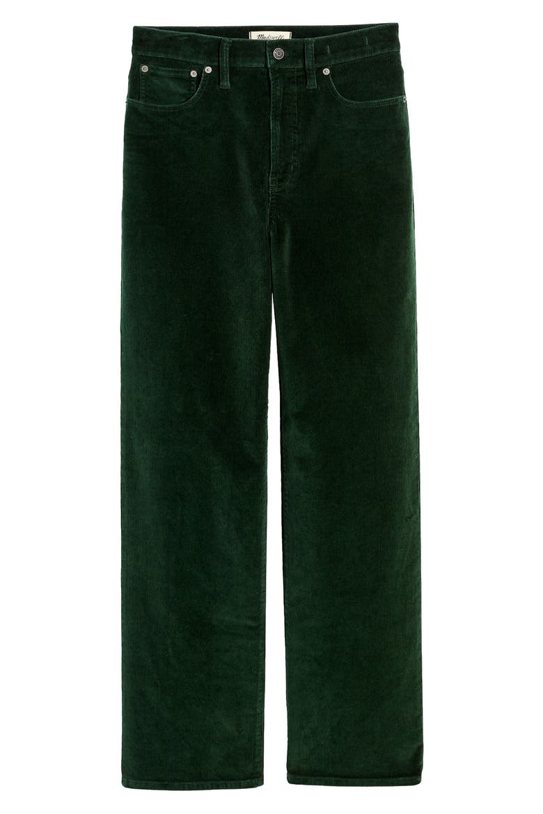 The Perfect Vintage Wide-Leg Corduroy Pants, Alternate, color, DEEP FOREST