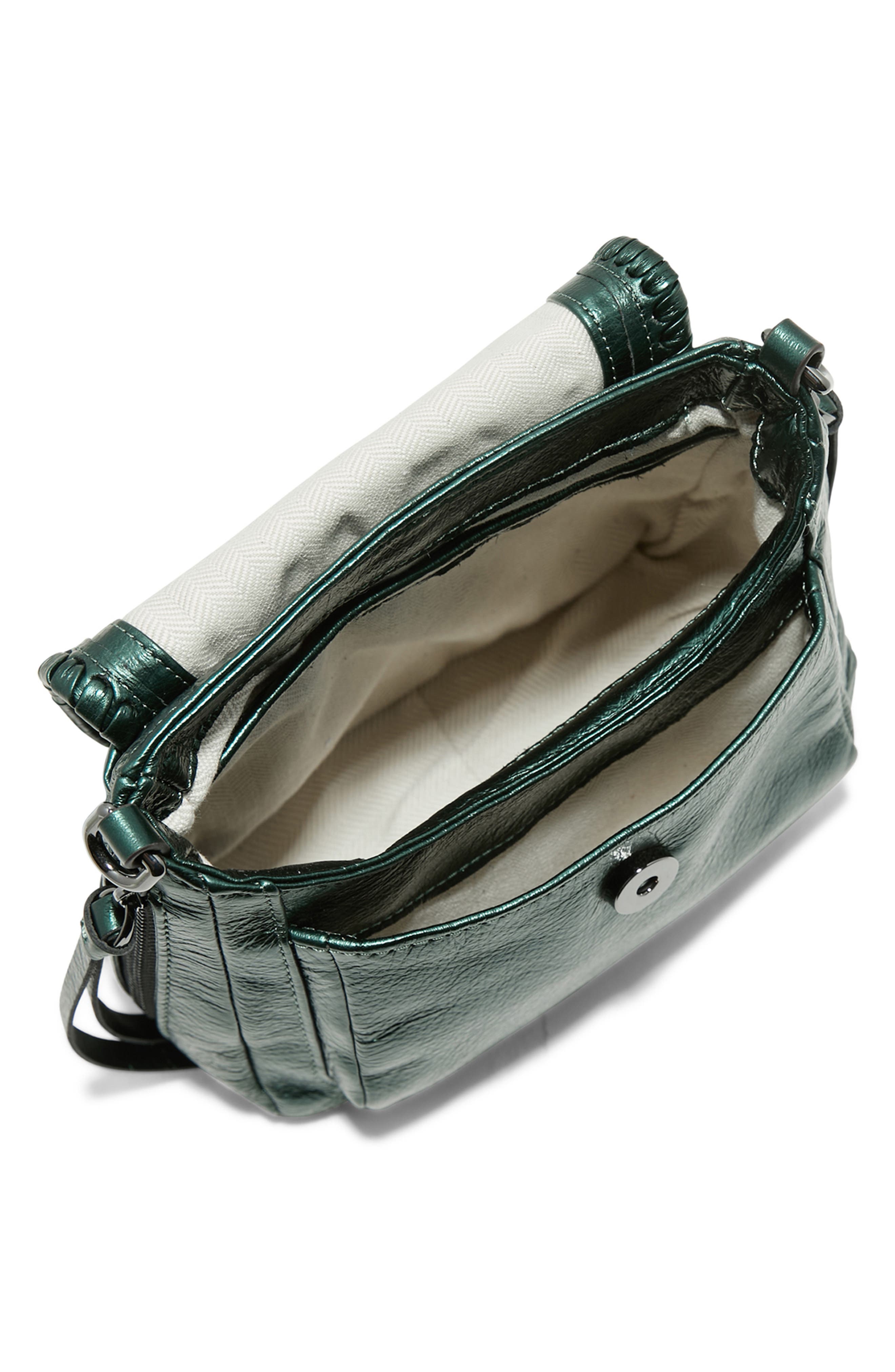 AIMEE All for Love Genuine Calf Hair & Leather Mini Crossbody Bag, Alternate, color, Metallic Forest