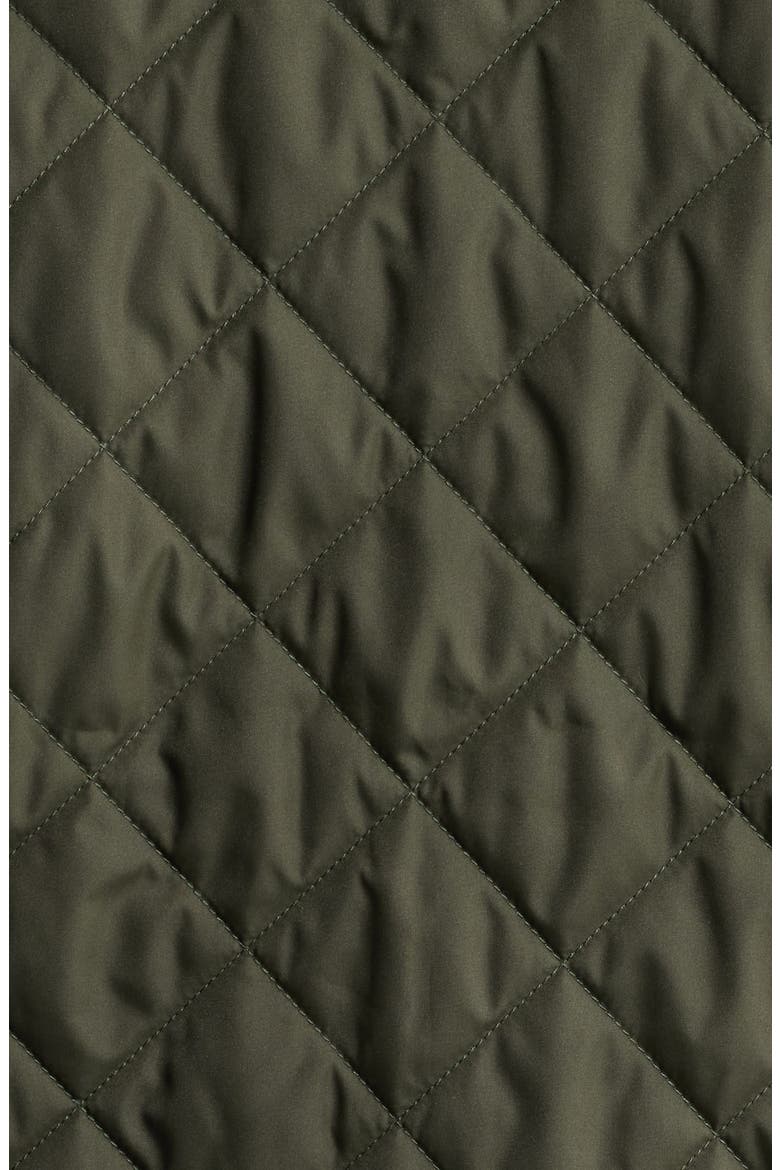 Essex Water Resistant Quilted Vest, Alternate, color, DARK OLIVE