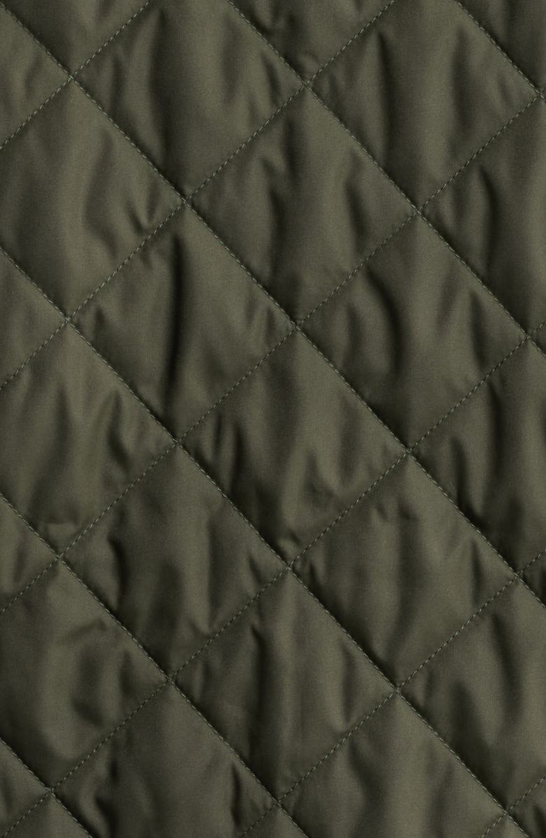 Peter Millar Essex Water Resistant Quilted Vest, Alternate, color, Dark Olive
