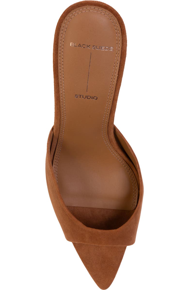BLACK SUEDE STUDIO Brea 80 Suede Mule, Alternate, color, Caramel Suede