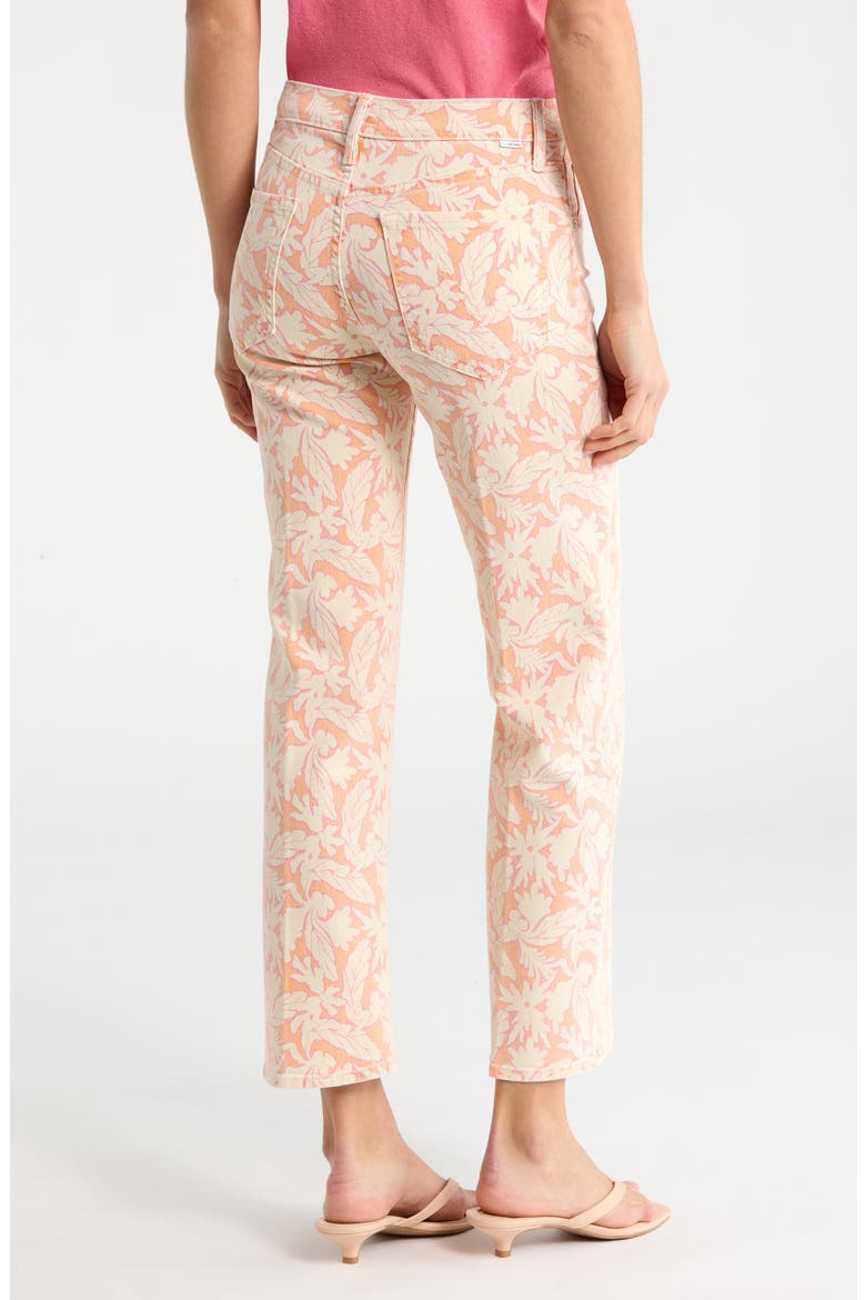 The Mid Rise Rambler Zip Ankle Straight Leg Pants, Alternate, color, CORAL REEF