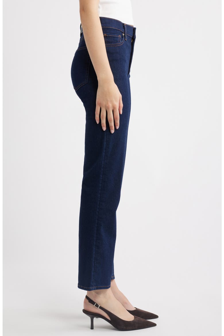 Le Sleek High Waist Ankle Straight Leg Jeans, Alternate, color, RINSE