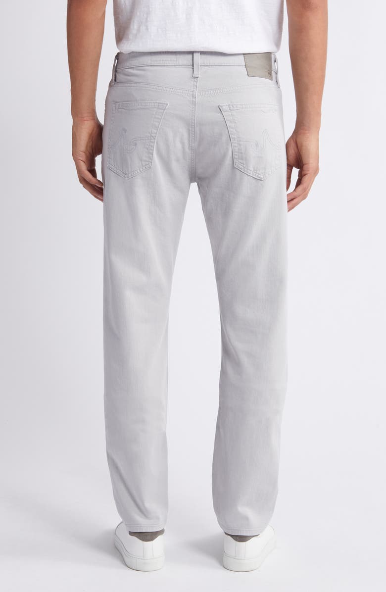 AG Everett Slim Straight Leg Cotton & Linen Blend Jeans, Alternate, color, Smoke Embers