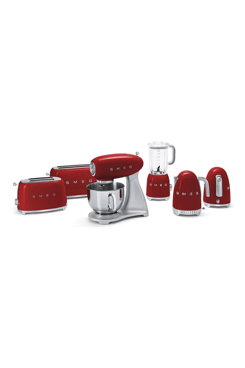 '50s Retro Style Five-Quart Stand Mixer, Alternate, color, RED