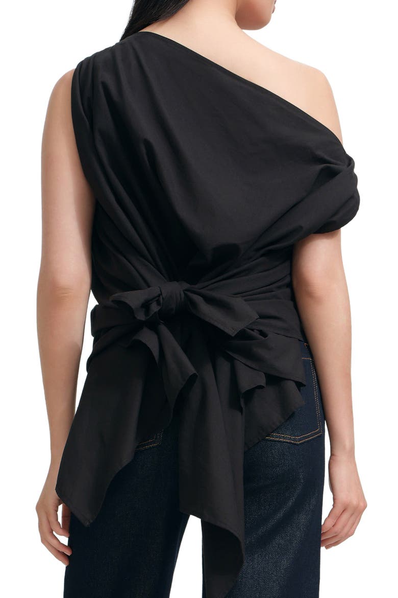 Jas Asymmetric Tunic, Alternate, color, BLACK