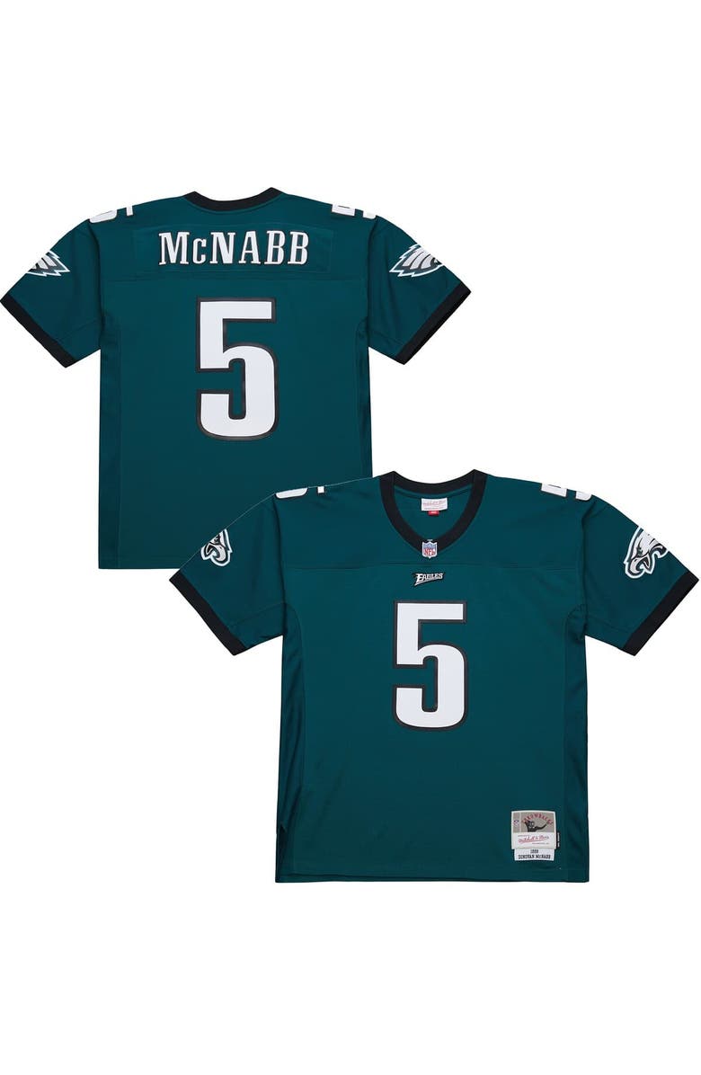 Mitchell & Ness Men's Mitchell & Ness Donovan McNabb Midnight Green Philadelphia Eagles 1999 Legacy Replica Jersey, Main, color, 