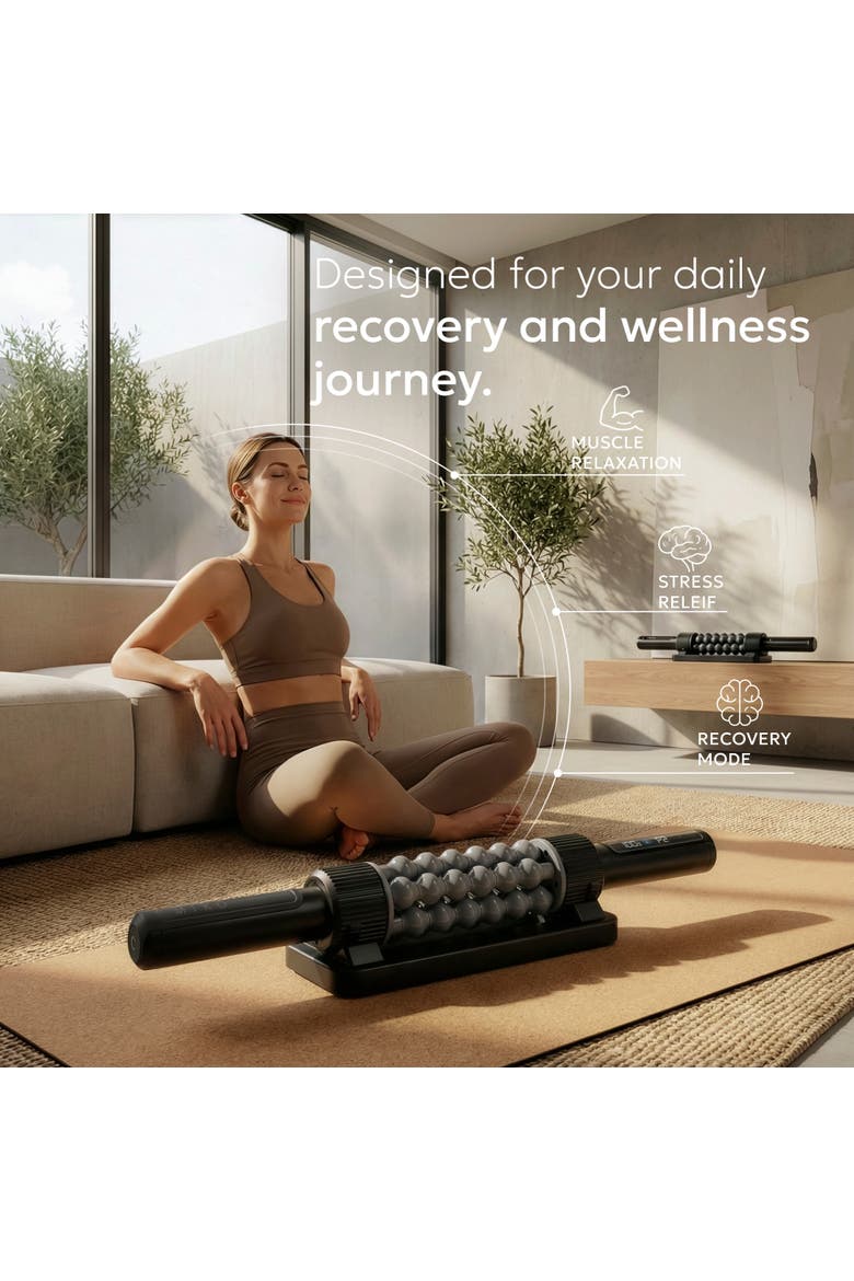 Swift Rolling Percussive Massager with 5 Speeds, Alternate, color, Black