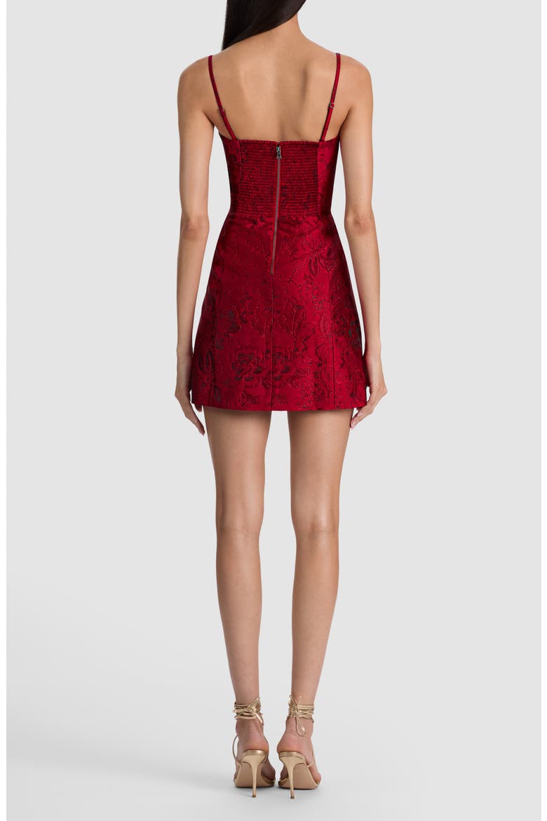 Velia Jacquard Minidress, Alternate, color, HIBISCUS