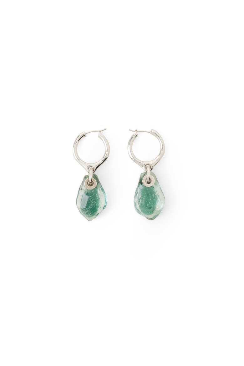 Aurore Hoop Earrings, Main, color, Grey/Transparent