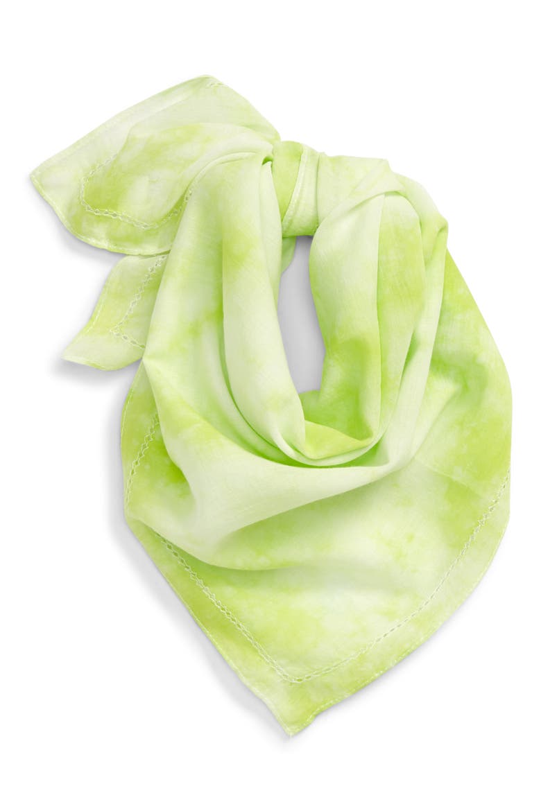 Tie Dye Bandana, Main, color, SPROUT GREEN