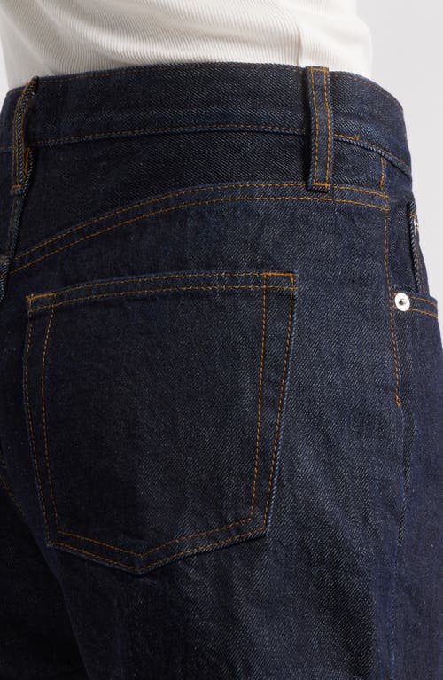 Shop Frame The Hang Denim Shorts In Rinse