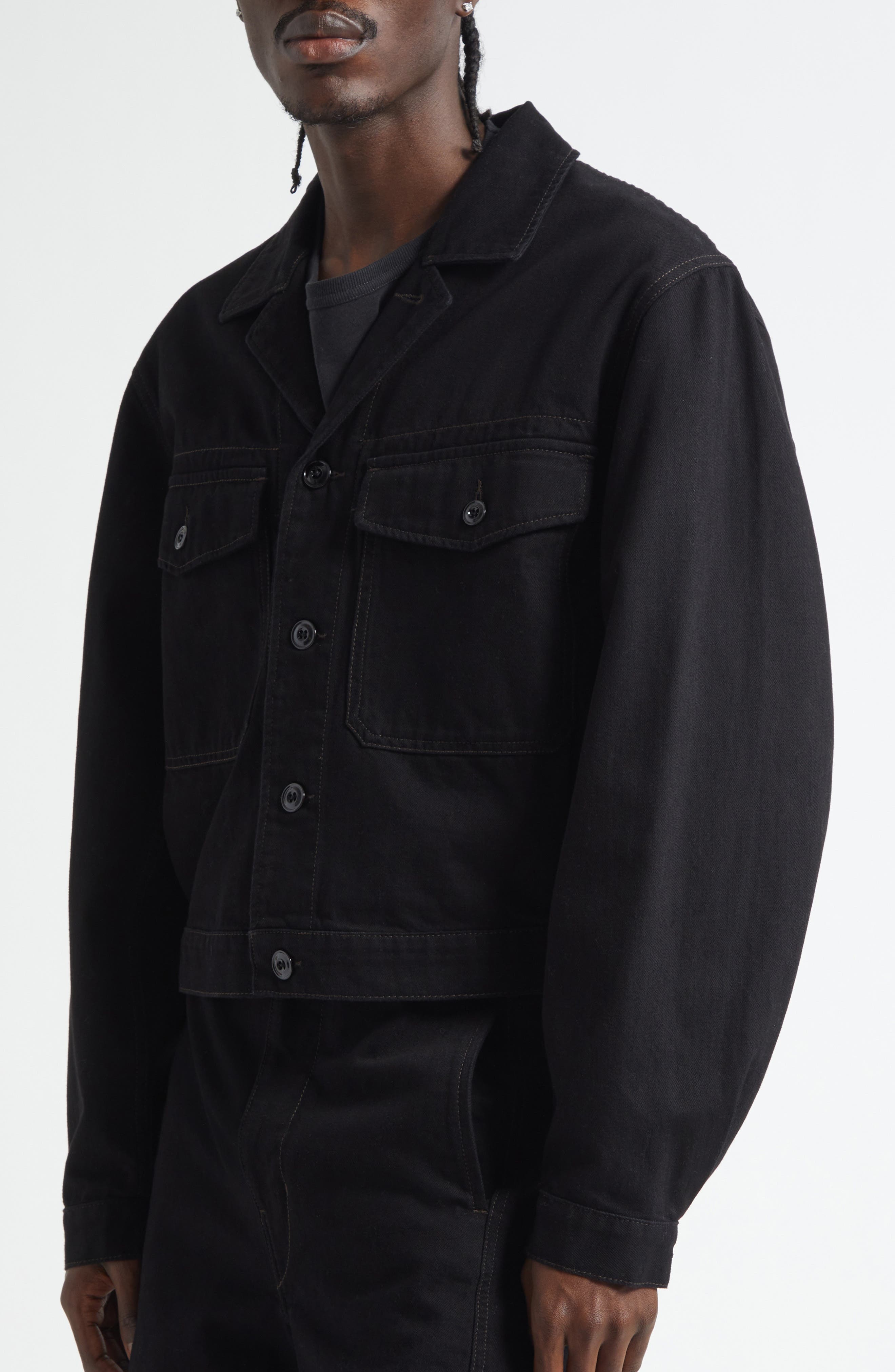 Lemaire Heavy Denim Trucker Jacket (Men) | Nordstrom