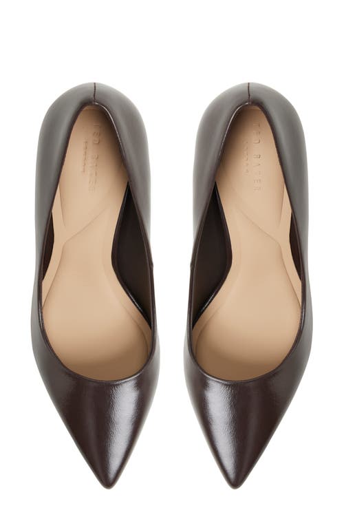 Ted Baker Pointed Toe Pump In Brown