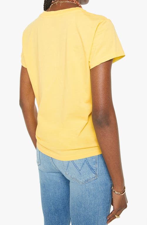 Mother The Boxy Goodie Goodie Almost As Good As The Best T-shirt In Yellow