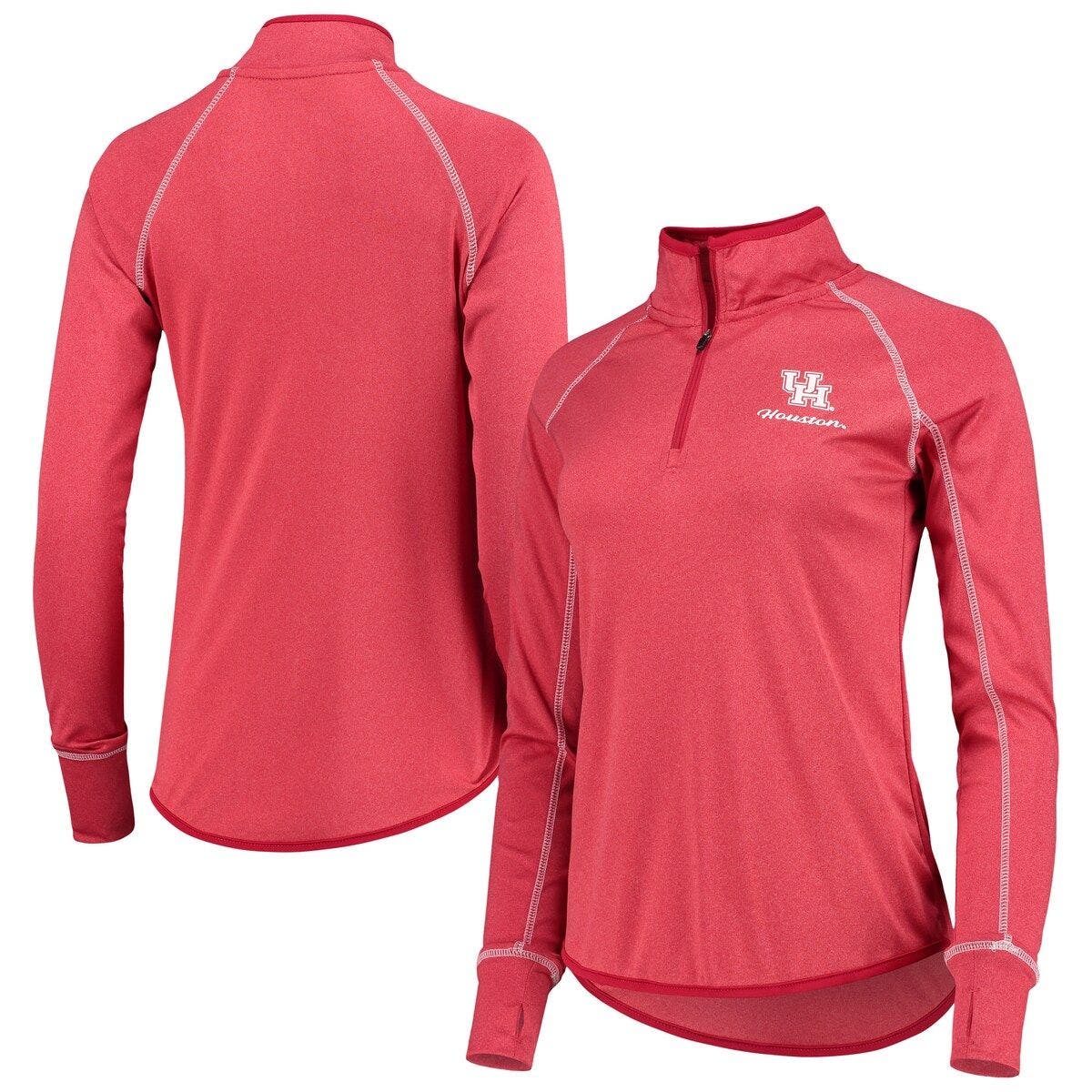 COLOSSEUM Women's Colosseum Red Houston Cougars Stingray Raglan Quarter ...
