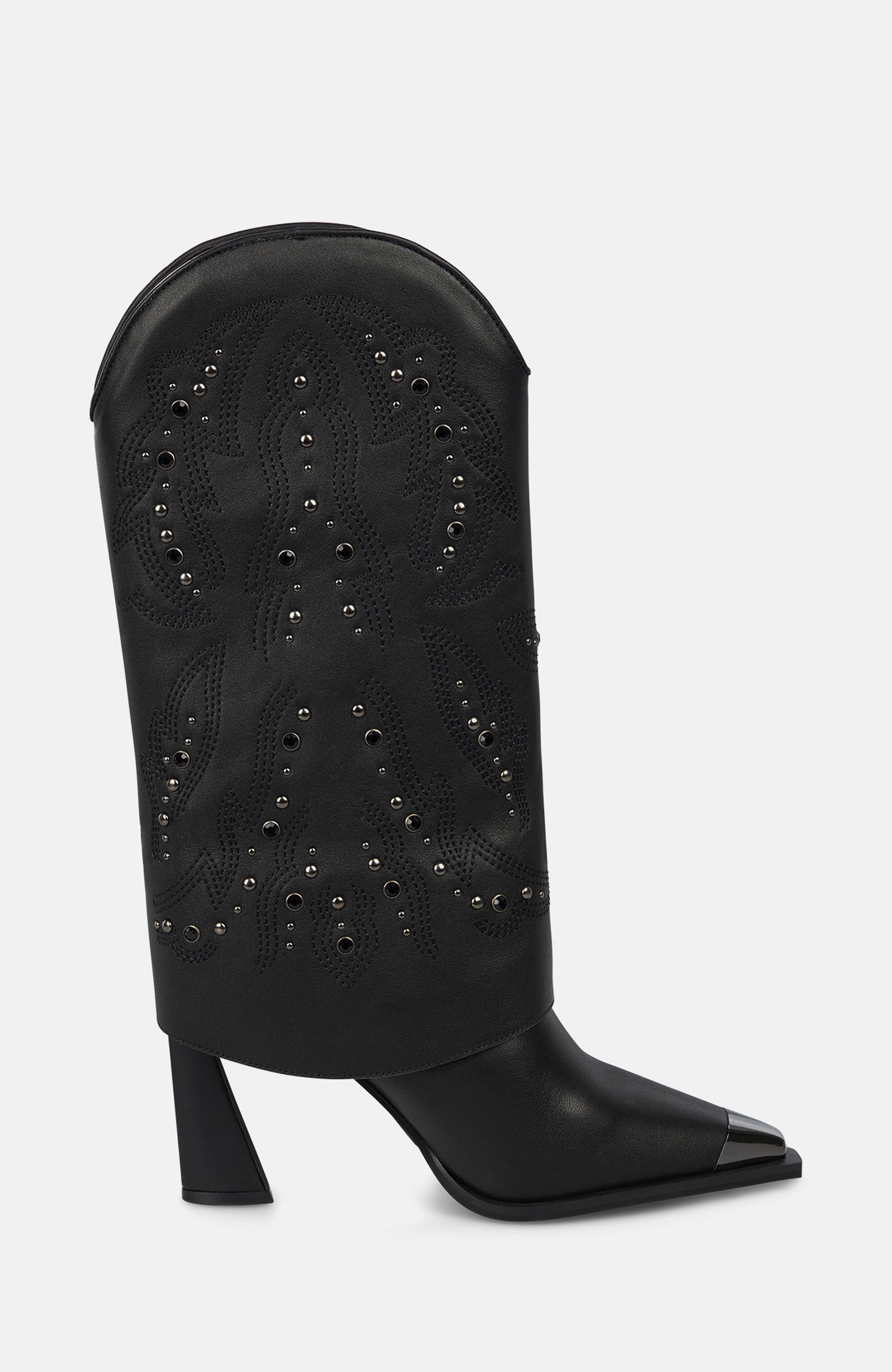 Gaiter with Studs, Alternate, color, Black