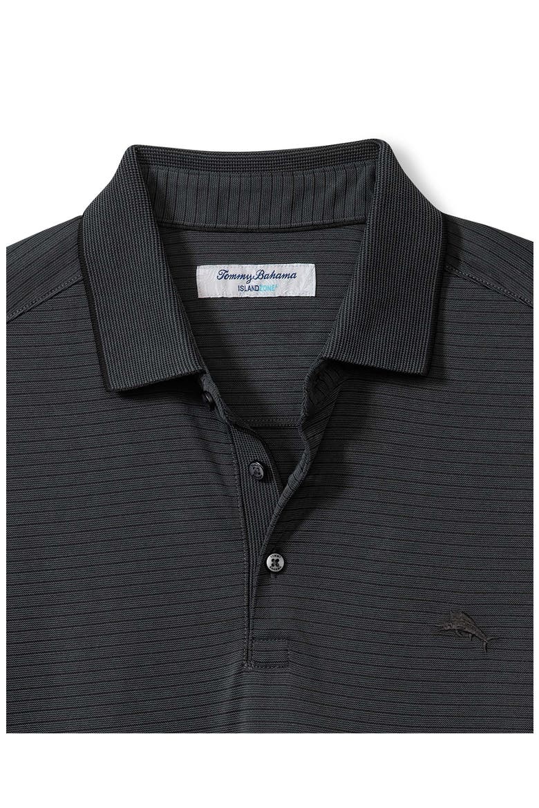 Bay Stripe IslandZone® Performance Polo, Alternate, color, COAL