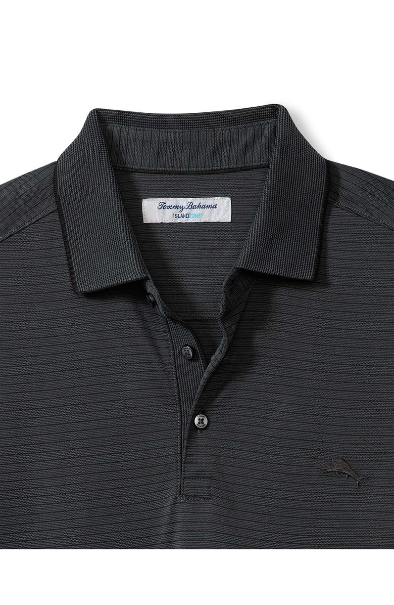 Tommy Bahama Bay Stripe IslandZone<sup>®</sup> Performance Polo, Alternate, color, Coal