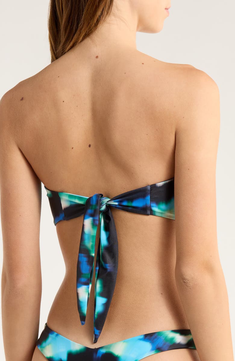 Kulani Kinis Strapless Bandeau Bikini Top, Alternate, color, Ocean Mischief