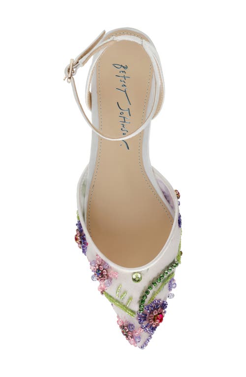 BETSEY JOHNSON BETSEY JOHNSON GARBO POINTED TOE ANKLE STRAP FLAT