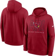 Nike Men's Nike Cardinal Arizona Cardinals Busted Play Club Fleece Pullover Hoodie