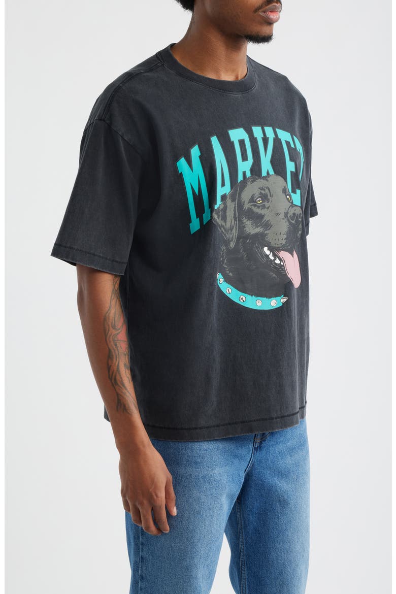 Black Lab Arc Graphic T-Shirt, Alternate, color, BLACK