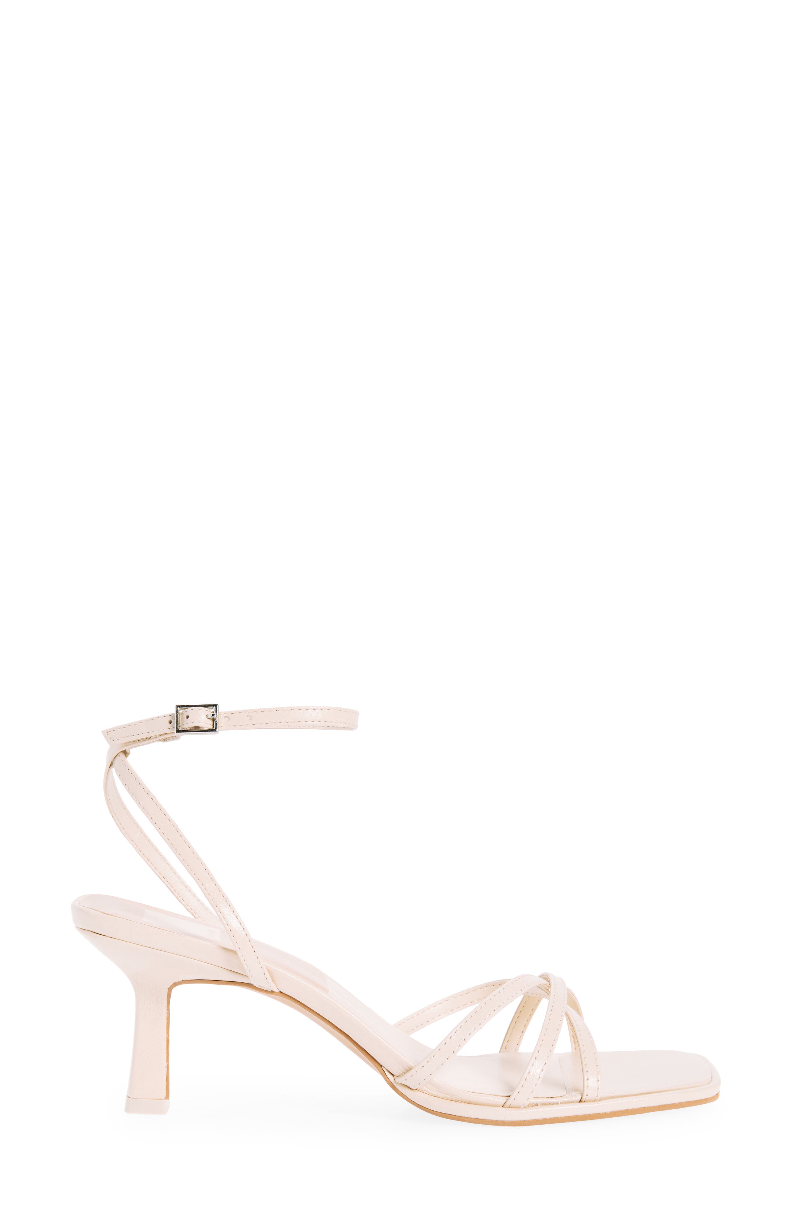 Manji Ankle Strap Sandal, Alternate, color, BONE PATENT LEATHER
