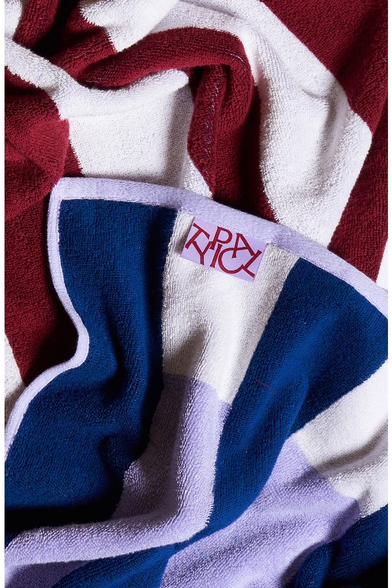 Offset Stripe Terry Bath Towel, Alternate, color, MULTI