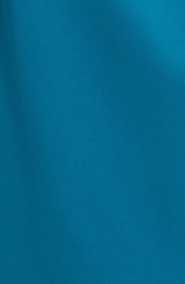 Anne Klein Side Pleat Asymmetric Dress, Alternate, color, Ink Teal
