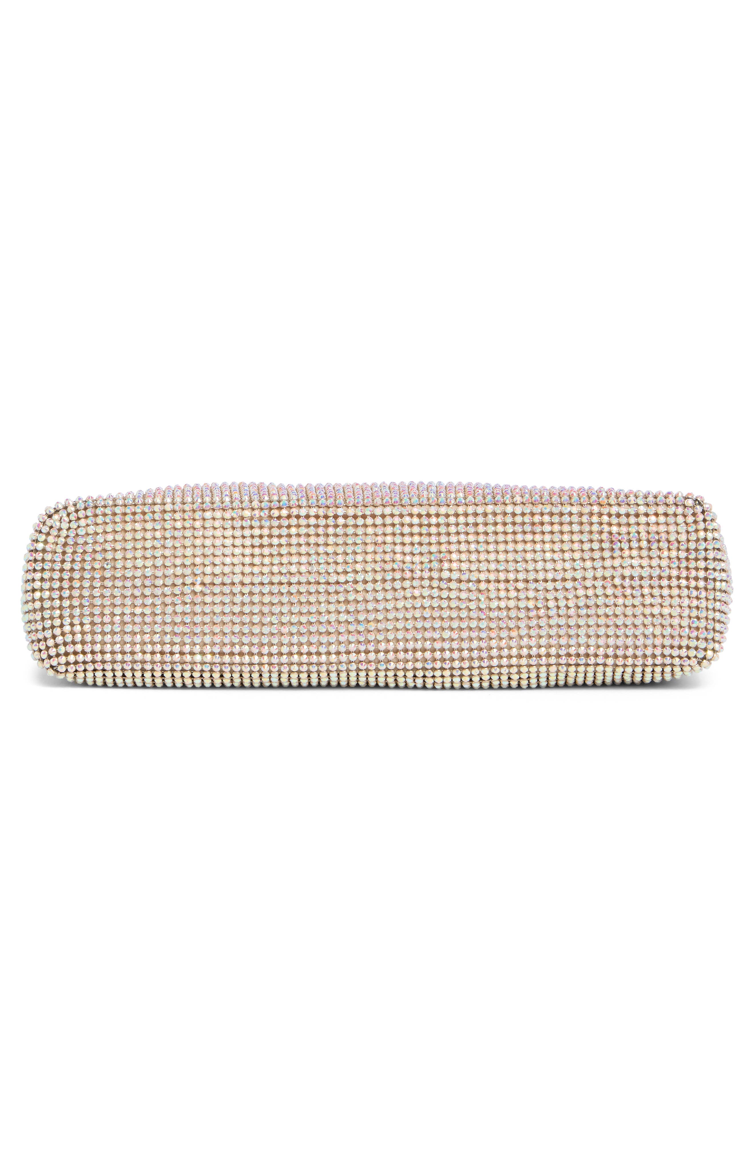 Jolene Rhinestone Embellished Shoulder Bag, Alternate, color, HONEY