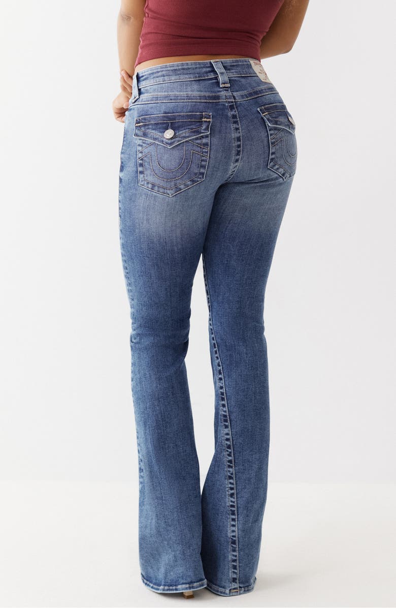 True Religion Brand Jeans Joey Snap Flat Pocket Flare Jeans, Alternate, color, 
