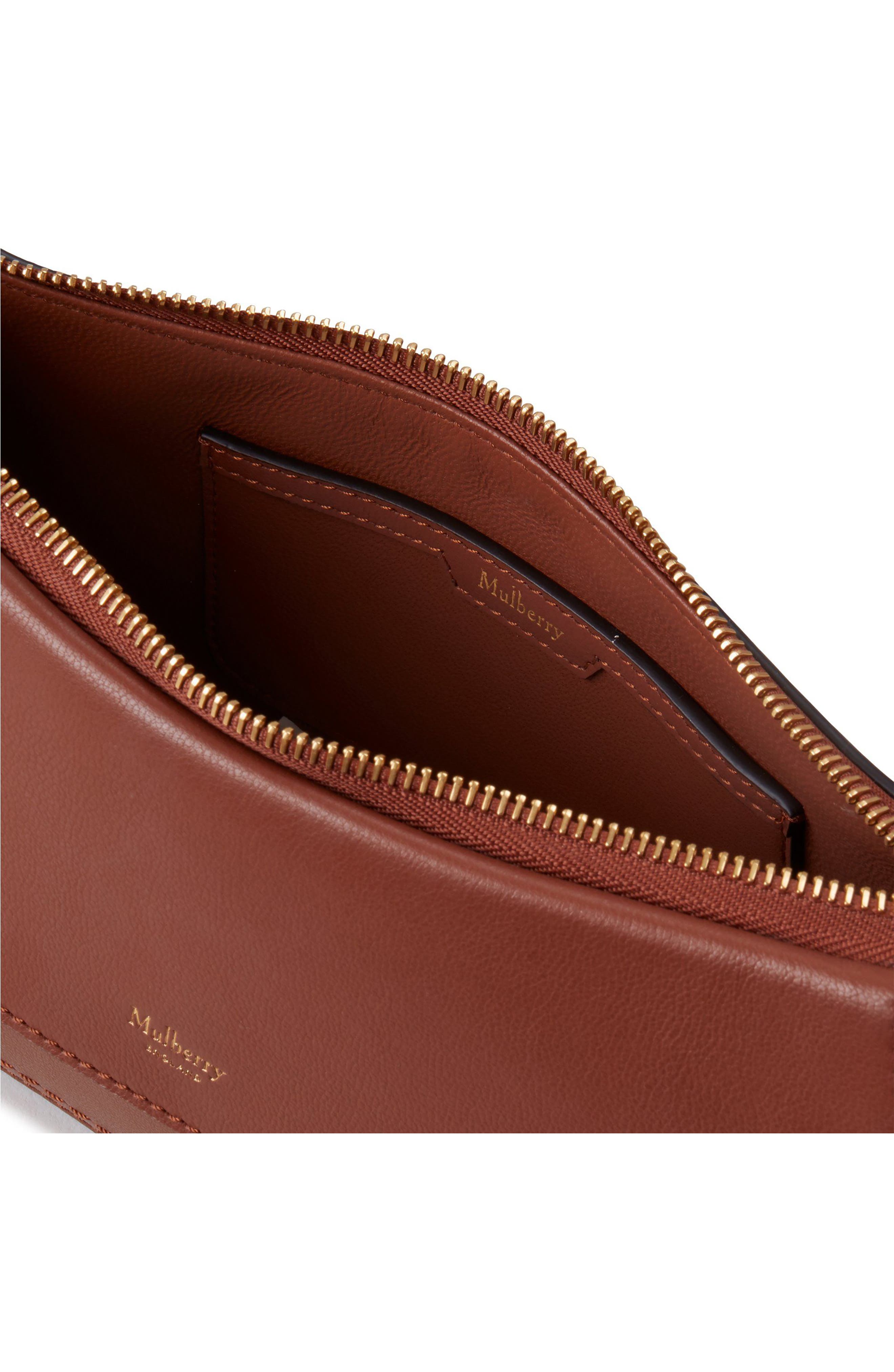 Mulberry Clovelly Leather Shoulder Bag, Alternate, color, Bright Oak