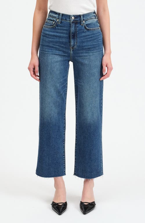 DAZE Pleaser High Waist Raw Hem Crop Jeans in Uptown 