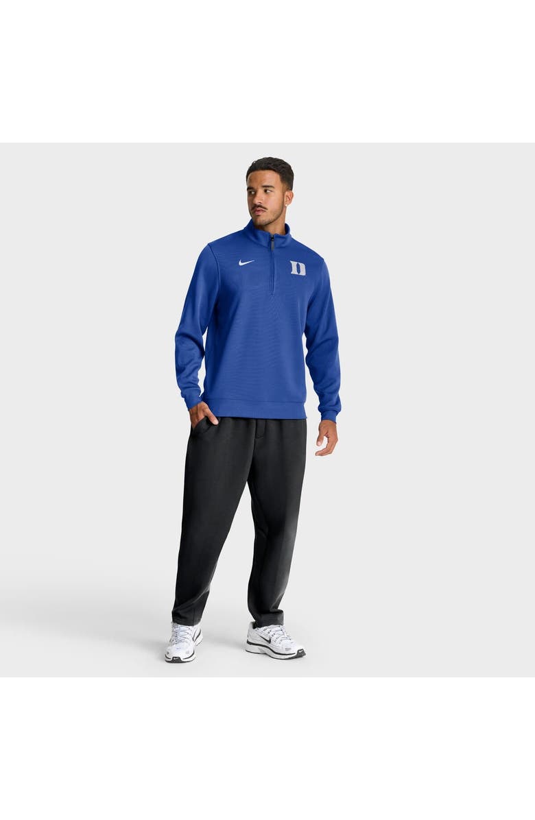 Nike Men's Nike Royal Duke Blue Devils 2025 Coaches Premium Dri-FIT Half-Zip Pullover, Alternate, color, Royal