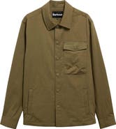 Barbour Strickland Textured Cotton Blend Overshirt