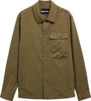 Barbour Strickland Textured Cotton Blend Overshirt