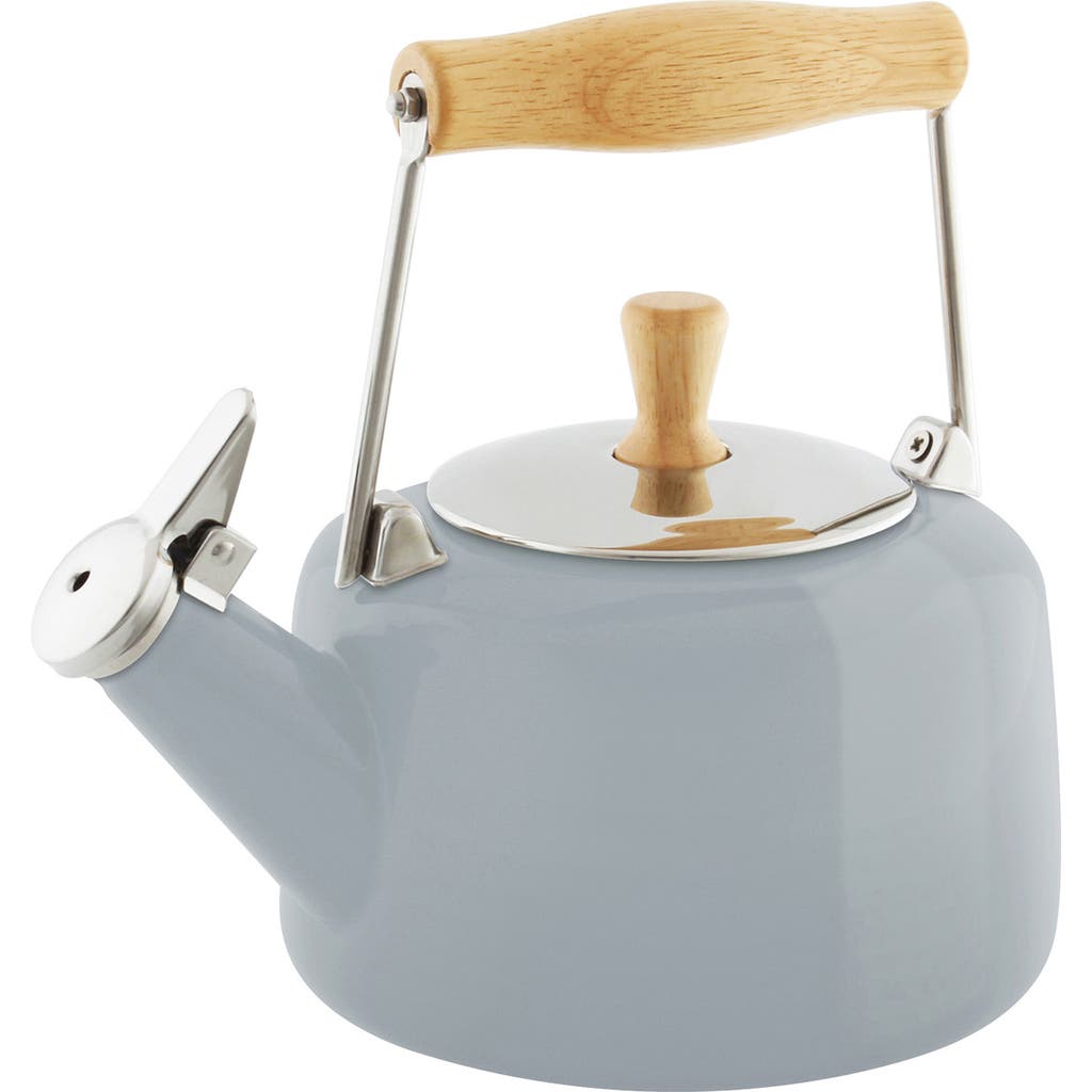 Chantal 1.4-quart Enamel-on-steel Sven Teakettle In Gray